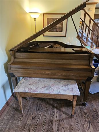 Haines Brothers Baby Grand Player Piano & Piano Bench