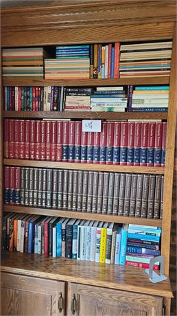 Large Encyclopedia & Book Lot: Britannica / Book of Year Collection / Paperbacks