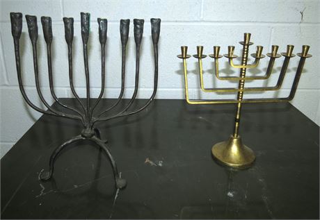 2 Hanukkah Menorahs