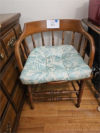 Wood Side Chair with Cushion