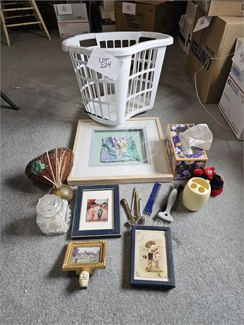 Mixed Lot- Wall Art, Bath & More