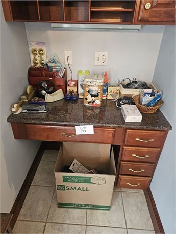 Office Desk Cleanout – Storage, Tape, Staplers, Office Supplies, and More