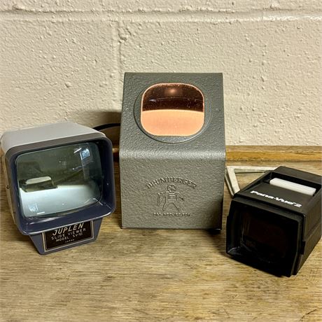 Vintage Slide Projectors and Viewers - Brumberger, Pana-Vue and Juplen