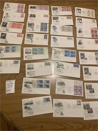 1957 First Day Covers (FDCs) Cachet Stamped Envelope Collection
