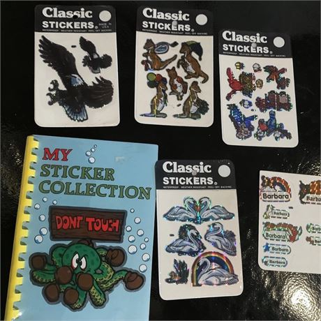 My Sticker Collection Book & Classic Stickers Colorful Prism Design