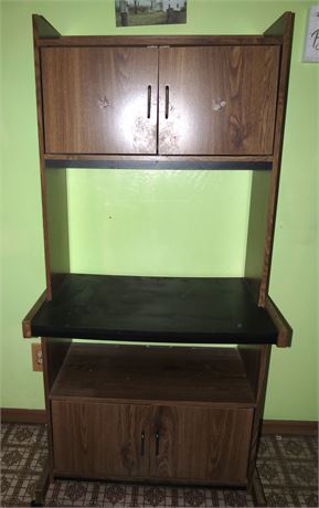 Microwave Cart, Pantry Cabinet