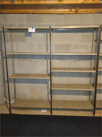 Double Metal Shelf Unit