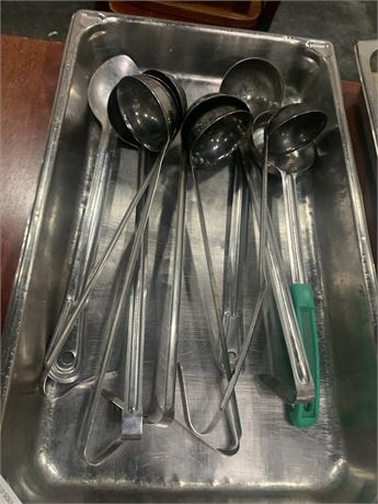 Stainless Steel Soup Ladles W/Hooked Handles