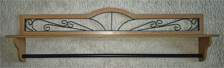 Wrought Iron & Wood Shelving