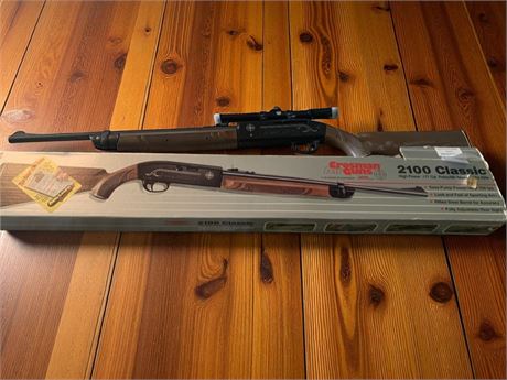 Crossman BB Pellet Rifle Gun #2100 In Original Box