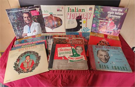 Assorted Christmas records