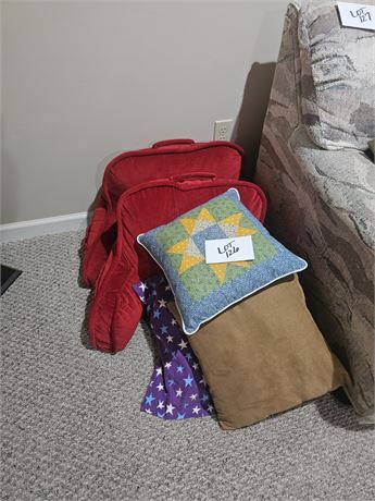 Mixed Throw & Back Pillows