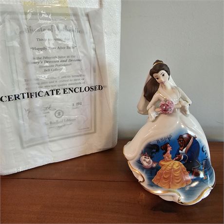 "Happily Ever After Belle"~Heirloom Porcelain Bell Collection w/COA