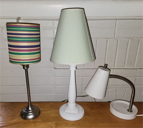 Assorted Small Lamps