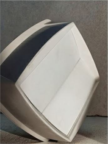 Dome & Swing Top Stylen White Plastic Industrial Trash Can Lids