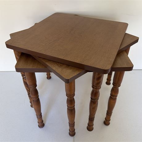 Set of 3 Wooden Stacking Accent/End Tables
