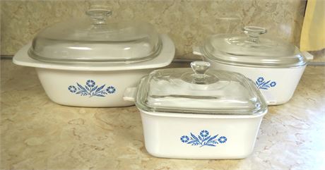 Corning Ware Dishes With Lids