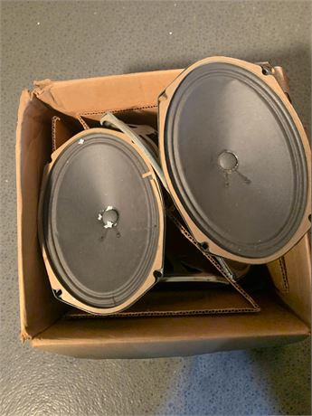 Vintage Oaktron 6 x 9 Midrange 8 OHM Speaker Driver Lot of 2