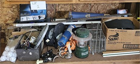 Table Cleanout- Qualstar Light, Trap, Tools, TV Mount & More