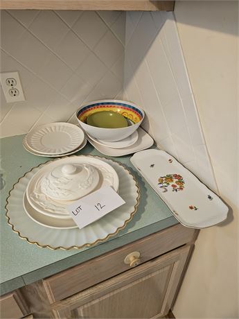 Mixed Kitchen Serving Platters / Bowls & More