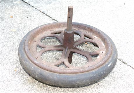 Vintage Wheel Barrow Wheel