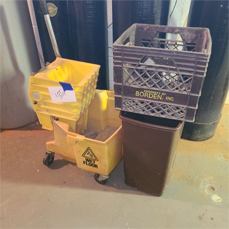 Wet Floor Mop Bucket & More