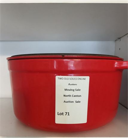 Wolfgang Puck Red Enameled Cast Iron Dutch Oven