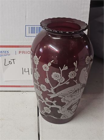Anchor Hocking Ruby Hoover Vase