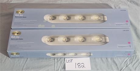 Hampton Bay Bath Bar Lights X 2