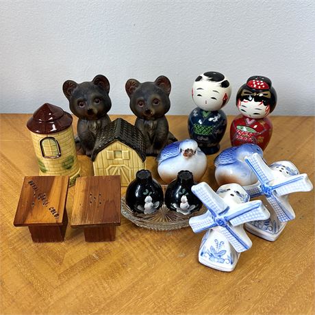 Collection of Vintage Salt and Pepper Shakers