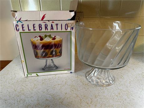 Celebration Glass Trifle Bowl