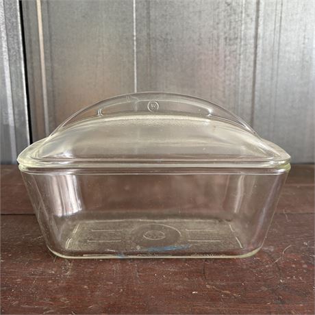 MCM Covered Glass Refrigerator Dish