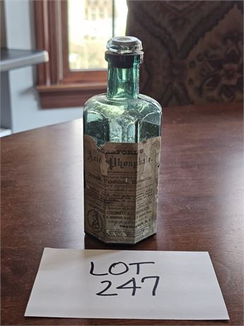 Rumford Chemical Works Acid Phosphate Bottle