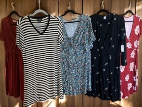 Dress Lot - Five Business Casual Style Dresses - Size L and XL