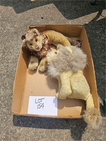 1950's Leo The Lion With Glass Eyes Mohair Plush & More