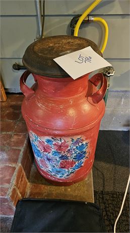 Painted Vintage Milk Can