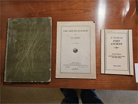 Vintage Books: 1891 Maury's Physical Geography / 1930's Mound Builders & More