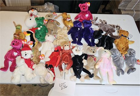 20+ Mixed Beanie Babies - Different Characters & Years