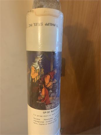 Rolled-up Outdoor Nativity Scene Door Panel Philipp Sales, Inc. 52 x 77