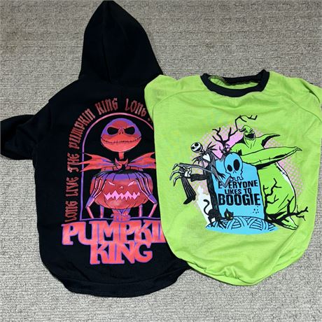 New Nightmare Before Christmas Dog Sweatshirt & T-Shirt - Size Large