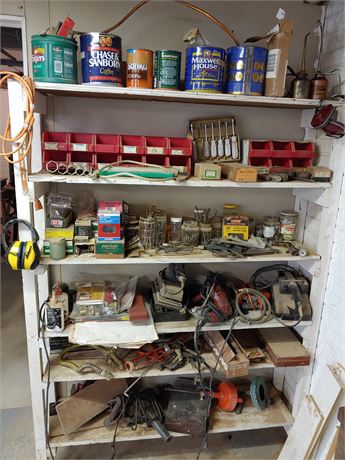 Large Tool Shelf Clean-Out   ***MUST TAKE ALL***