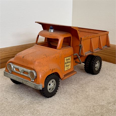 1950's Tonka State Hi-Way Dept. 975 Dump Truck Pressed Steel Toy