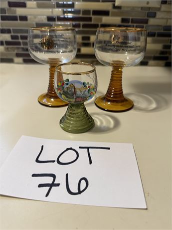 Vintage German Roemer Wine Glasses