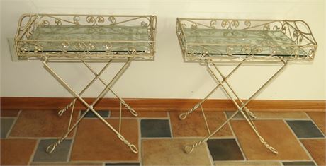 Folding Serving Trays/Plant Stands