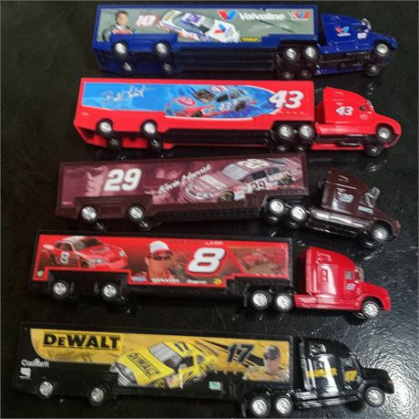 NASCAR Collectible Die-Cast Hauler Truck Lot