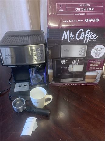 Mr. Coffee 2-Shot Custom Brew Coffee Espresso Latte Maker