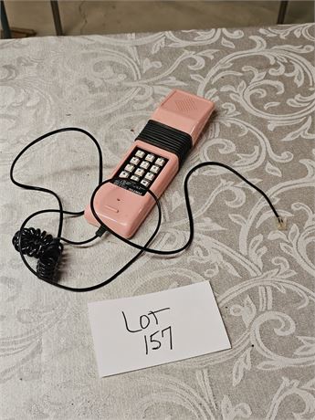 Vintage Telemax Pink Pushbutton Telephone