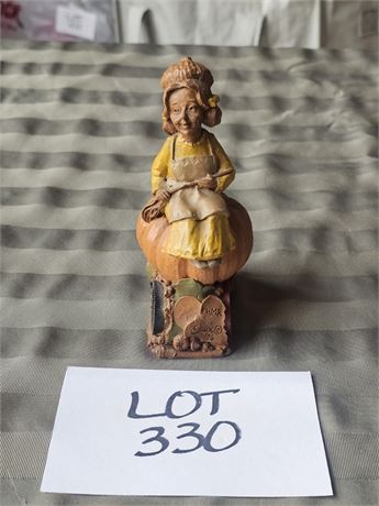 Tom Clark Creations 1986 "Erma" Gnome Figurine – Artist Signed in Ink