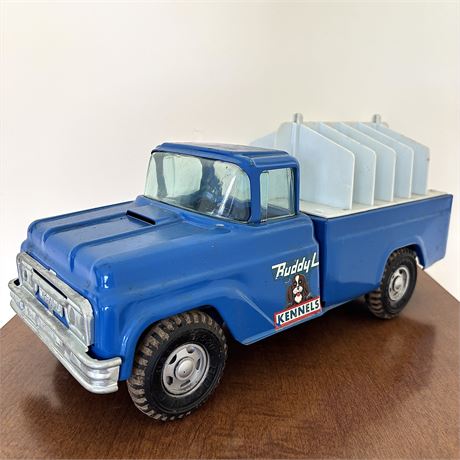 Vintage 1960's Buddy L Kennels Pressed Steel Pickup Truck
