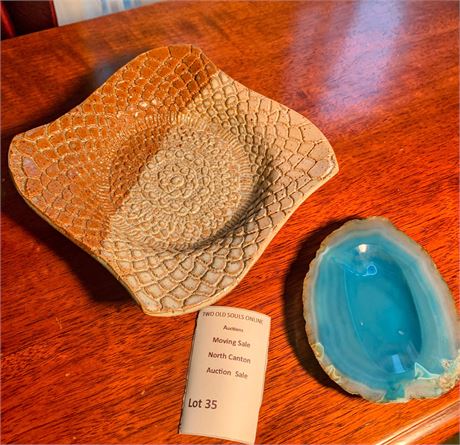 Mauro González Artigas Uruguay Slice of Blue Agate Geode